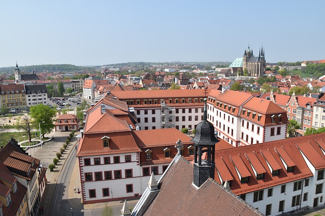 Ansicht auf Erfurt